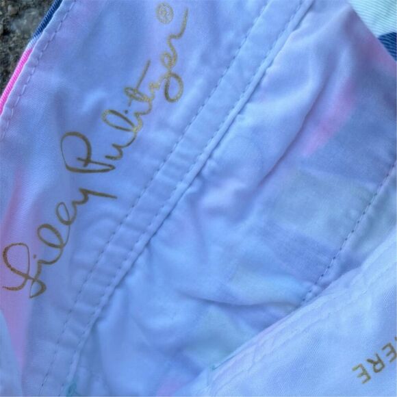 Lilly Pulitzer Callahan Chino Shorts Tropical Print Zip/Button Closure 0 - Picture 4 of 5